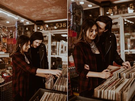 Cheapo Records and Acorn Street Engagement Photos in Boston, MA