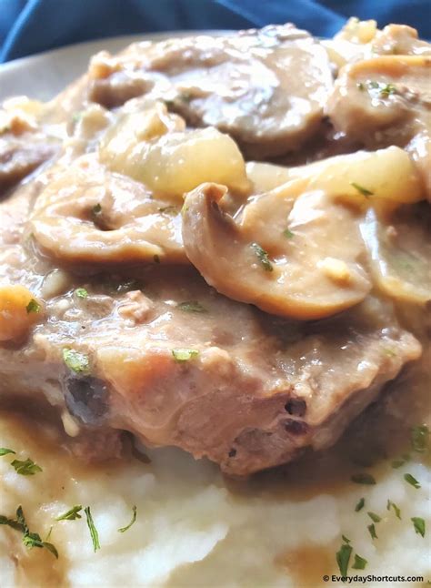 Easy Slow Cooker Pork Chops and Gravy - Everyday Shortcuts