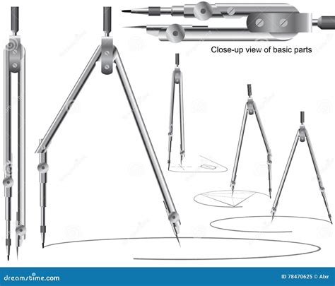 drawing compass geometry precision tool engineering drafting education