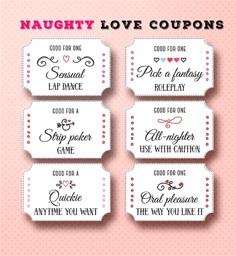 Naughty Coupon Book for Him, Love Coupon for Him, Sex Coupon, Kinky