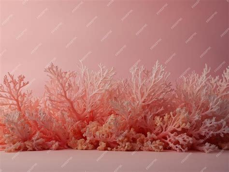 abstract gradient coral pink studio background premium ai generated