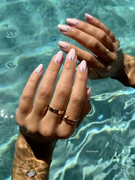 greece holiday nail inspo in 2025 | Wow nails, Holiday nails, Blush nails