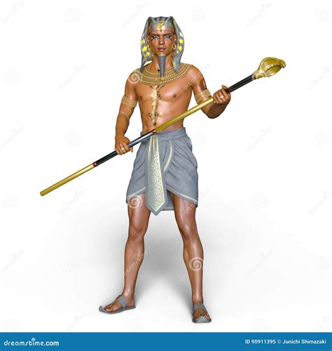 Pharaoh stock illustration. Illustration of egypt, pose - 90911395