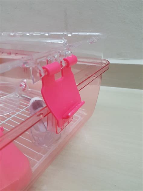 sanko roomy hamster cage  pink pet supplies homes  pet