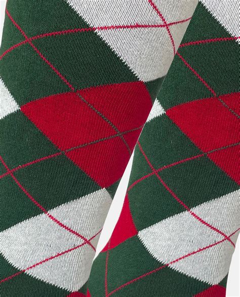 argyle holiday socks