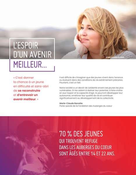 campagne corporative pour financer les auberges du coeur
