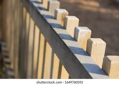 Closeup Shot Top Balk Timber Fence Stock Photo 1649760592 | Shutterstock