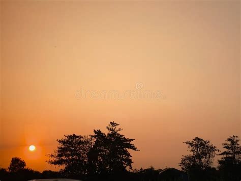 Dramatic View of Sunset at Trans Java Highway Stock Image - Image of ...