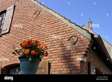 french house exterior stock photo alamy
