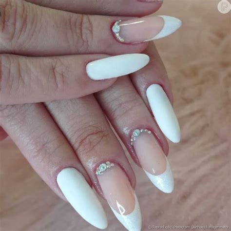 Fotos De Unhas Branca Decoradas - Ideias de unhas brancas decoradas para mandar bem | Focalizando