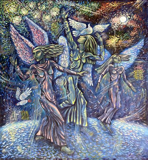 Earth Angels by Valentina Kisseleva (2017) : Painting Oil on Canvas