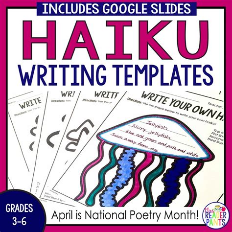 Haiku Writing Templates - Poetry Writing - National Poetry Month ...