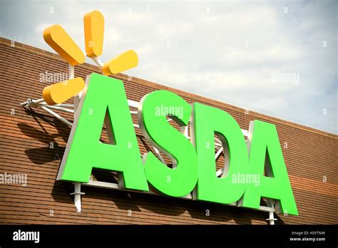 asda supermarket sign uk stock photo alamy