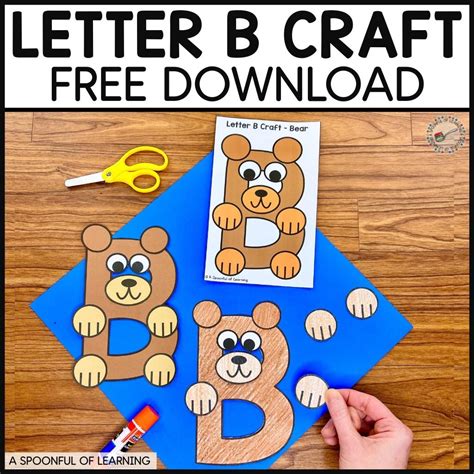 Letter B Craft - Alphabet Crafts - A Spoonful of Learning
