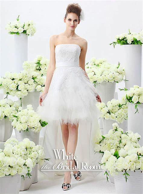 Lace Tulle Chapel Wedding Gown Dresses / Short by theWhiteBridalRoom ...