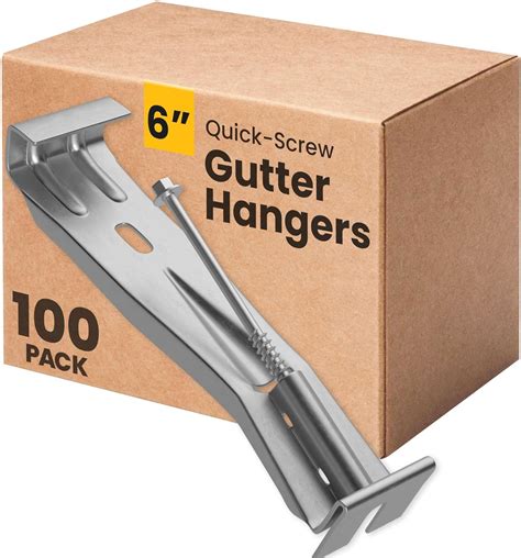 Bulder Quick-Screw 6" Gutter Hangers - Heavy Duty Hidden Gutter