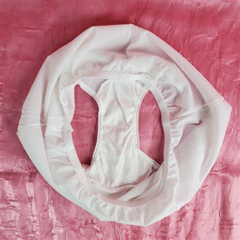 Vtg Mushroom Gusset Sheer Silky Nylon Panties Sz 7 Hi… - Gem