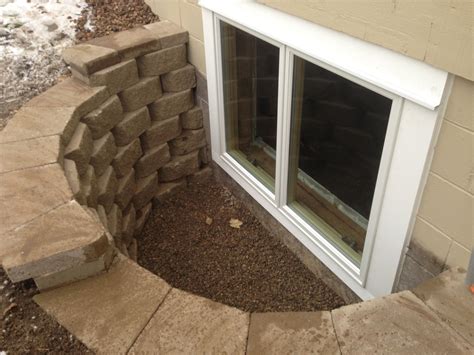 Egress Window Retaining Wall