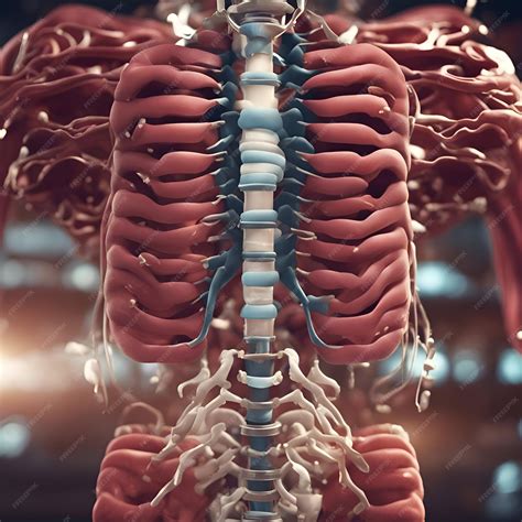 premium photo human internal organs anatomy  human body  rendering