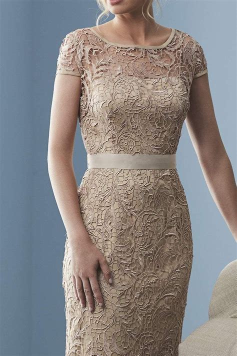 Christina Wu Elegance - 20242 Lace Applique Bateau Sheath Dress ...