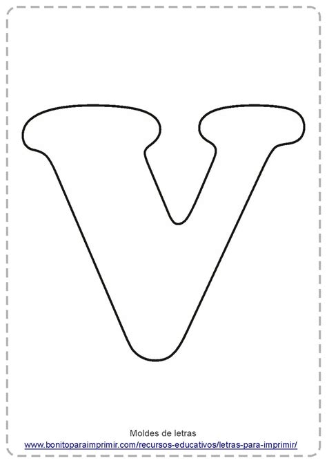 Letra V Para Imprimir