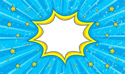 premium vector blue comic pop art  star background