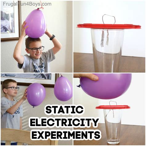 Static Electricity Science Experiments with Balloons - Frugal Fun For ...