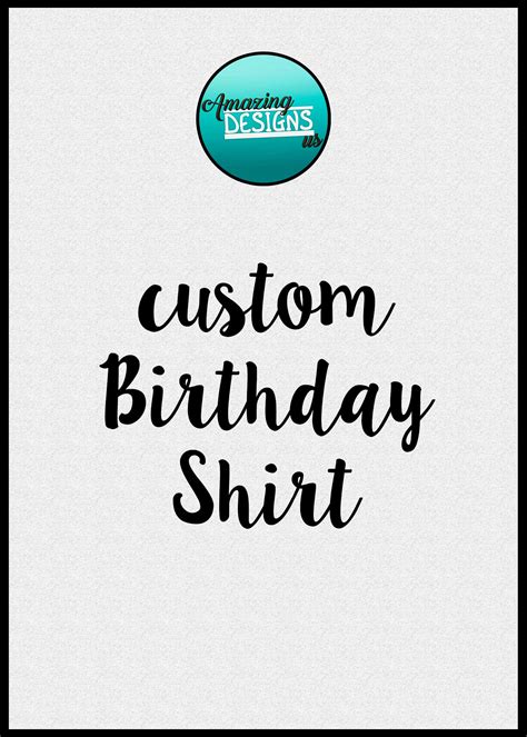 birthday shirt custom