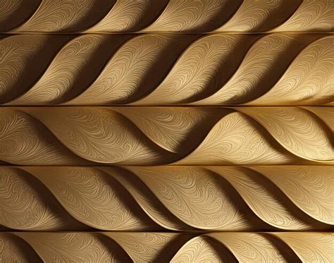 premium photo fancy gold patterned wallpaper