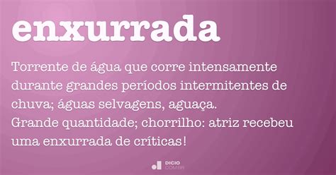 O Que Significa Enxurrada