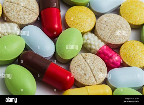 color pill stock photo alamy