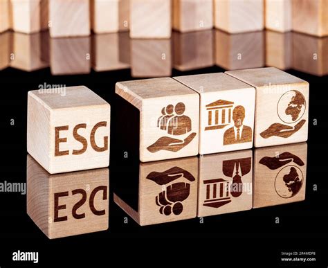 ESG criteria as a concept of company management principles Stock Photo ...