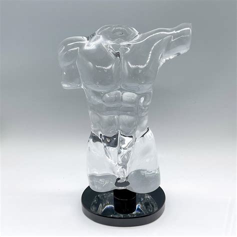 At Auction: Murano Art Glass by Dino Rosin Nude Male Sculpture, Adonis