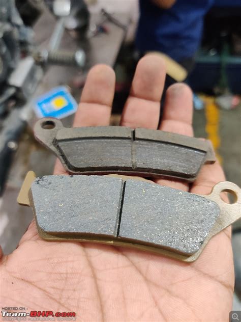 Unusual brake pad wear on my motorcycle - Team-BHP