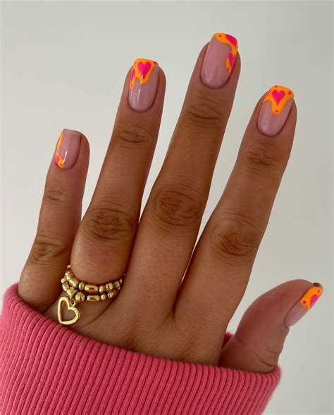 37+ Chic Summer Orange Nails Ideas [2025] - Nail Designs Daily