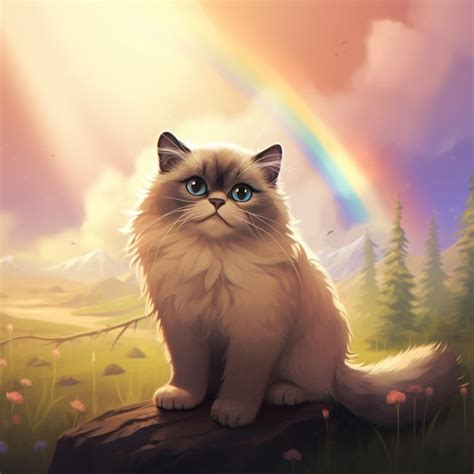 Premium Vector | Himalayan kitten cat