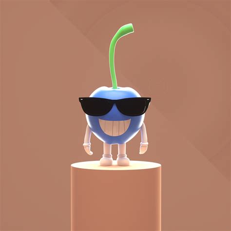 blue cherry  behance