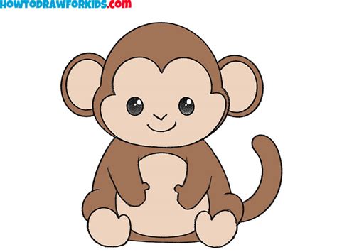 draw  monkey easy drawing tutorial  kids