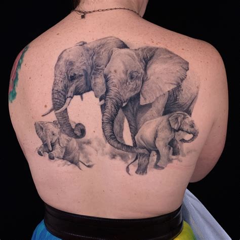 Cute 2 Elephant Tattoos