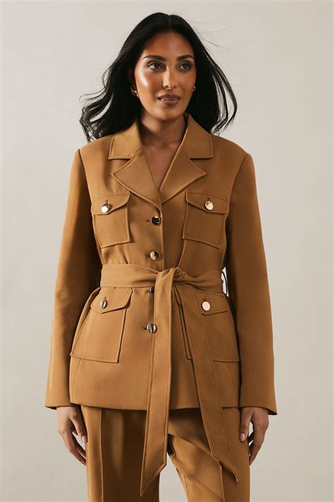 Jackets & Coats | Petite Four Pocket Military Jacket | Wallis