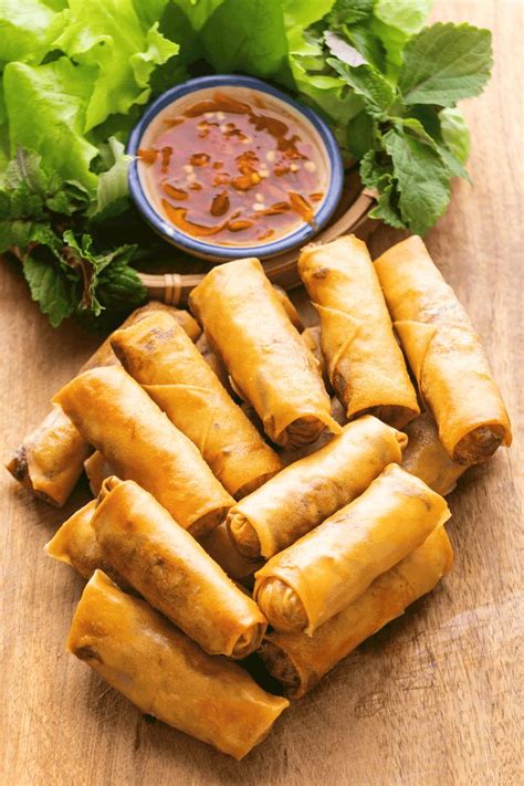 vegetarian spring rolls  taro  cabbage filling