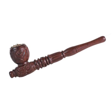 traditional wooden smoking antique pipe
