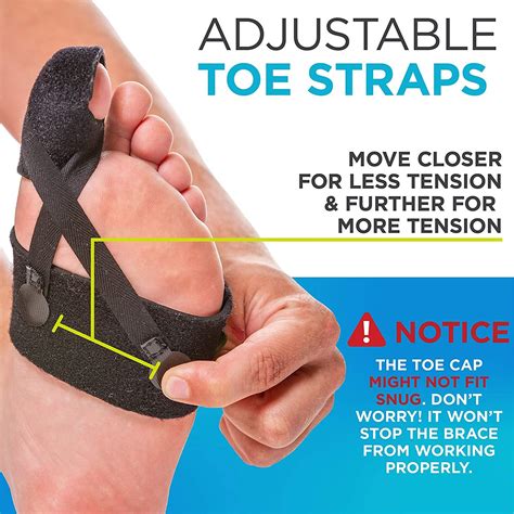 BraceAbility Turf Toe Brace for Right Foot - Support Splint with Straps