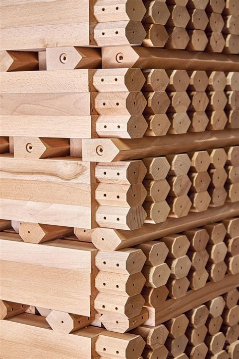 Premium Photo | Huge stack of simple tables legs made of solid