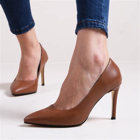 pantofi ana maro din piele naturala  shoes