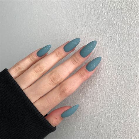 matte nails with sequins | Nails, Natural acrylic nails, Long acrylic nails