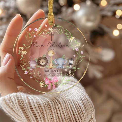 personalized baby baptism gift custom baby baptism ornament baby