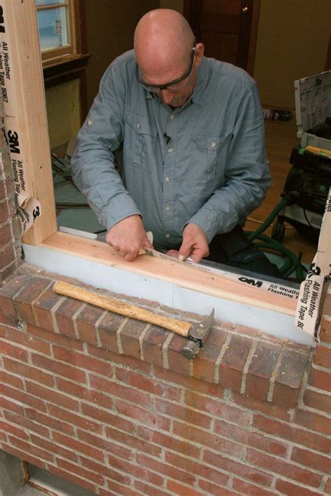 how to install replacement windows in a brick house
