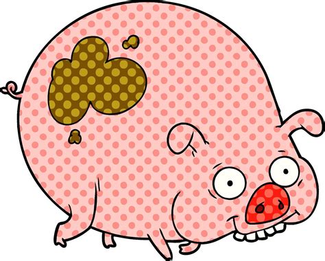 cartoon muddy pig 12421472 Vector Art at Vecteezy