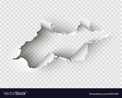 ragged hole torn  ripped paper royalty  vector image